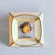 Vintage table lamp in gilded copper