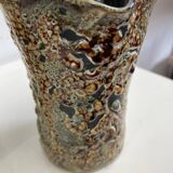 Fat lava ceramic vase and pitcher