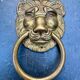 2 brass lion handles in Louis XIV style