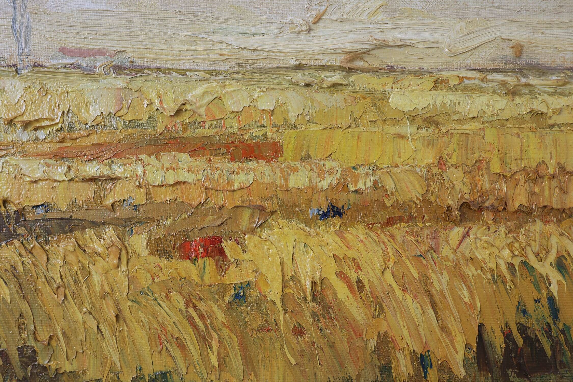 Impressionist Belgian Landscape Painting, Oil on Canvas, 20th Century