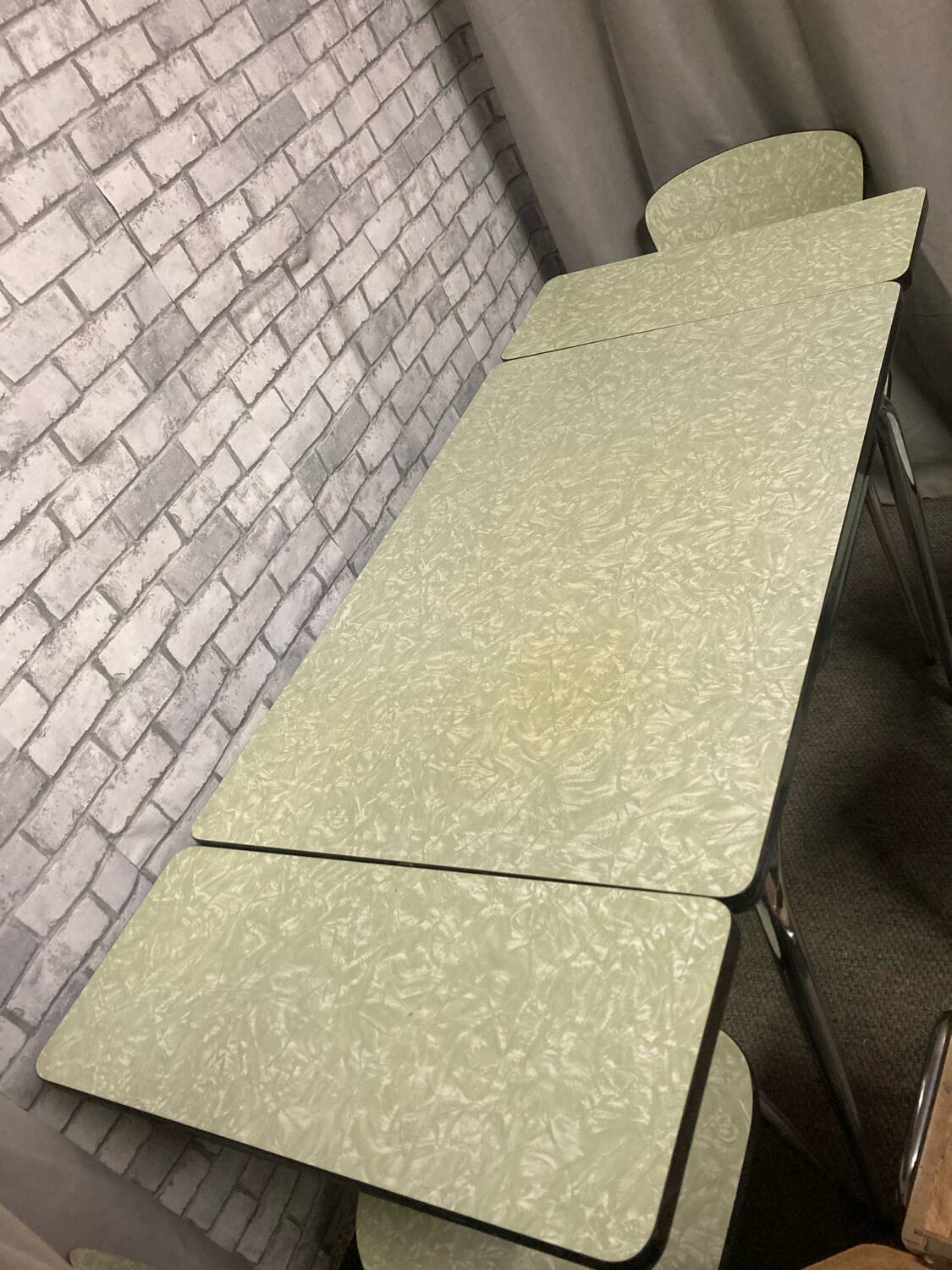 Formica table chairs stool set