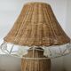 Pair of rattan lamps, 1980s