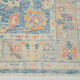 Tapis Oushak moderne bleu clair 6x8, 179x246cm