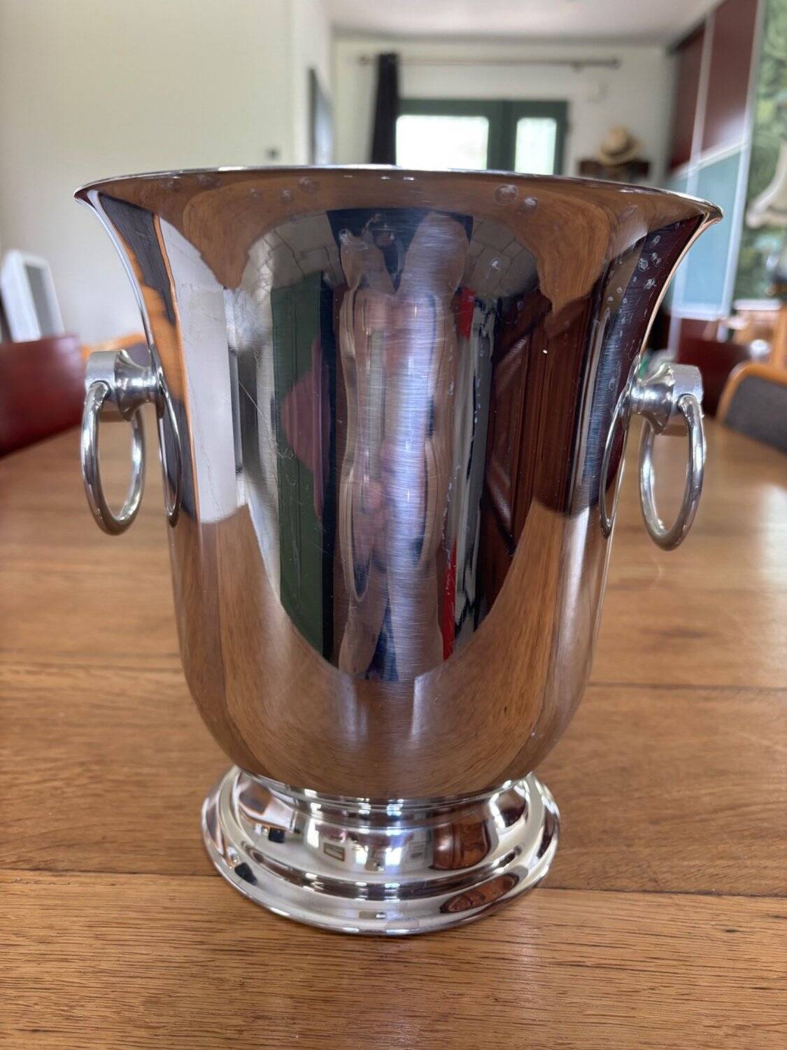 Champagne Bucket Guy Degrenne – Stainless Steel & Gold-Plated Brass