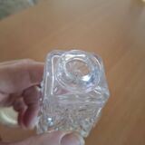 Salière et poivrier  en argent et cristal