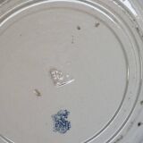 Antique dinner plates - Gien circa 1890 - Rouen blue garland pattern