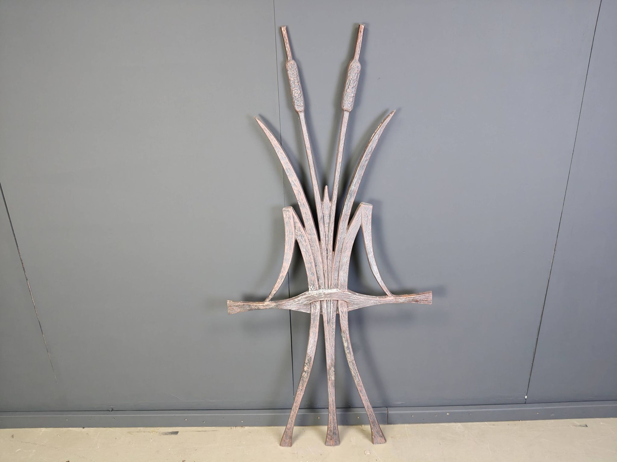 Large brutalist wall sculpture, 1970s - brutalism art