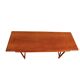 Model 32 v-legged teak coffee table by e.w.bach for møbelfabrikken toften, denmark, 1960s