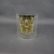 1970s Brass and Bubble Glass Wall Lamp, Germany