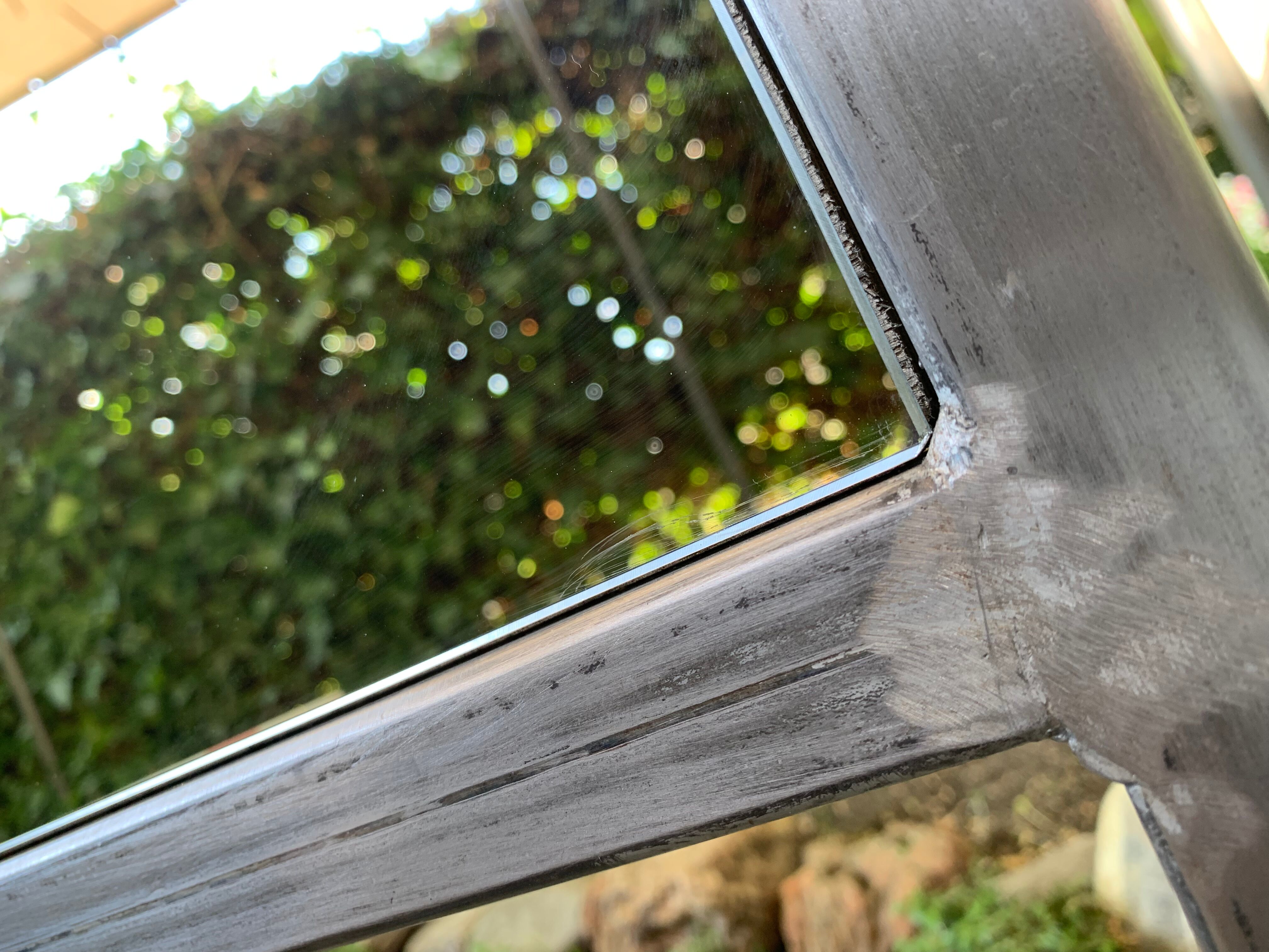 Double-sided workshop mirror on wheels 104x53 cm