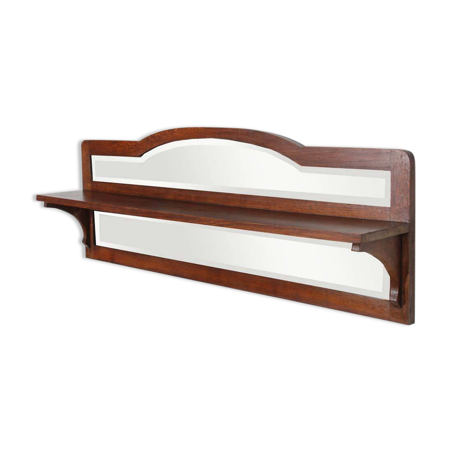 Shelf-shaped mirror, work from the early 20th century.