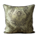 Neoclassical Medusa Medallion Cushion, Black Piped Jacquard Pillow Cover