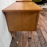 Pair of bedside tables end of vintage sofa