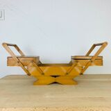 Working wooden sewing box 60s