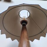 Handmade "pencil" lamp made of wood and veneer