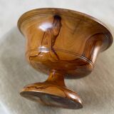 Empty pocket in olive wood