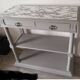 Painted console serving table furniture