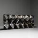 Stainless Steel Room divider / bookcase by Manfredo Massironi for Arrmet
