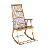 Rocking Chair Mid Century rattan, Germany, 1960 s