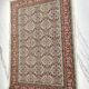 Classic Oriental Carpet Navy Blue and Burgundy Red