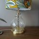 Hollywood Regency style lamp | Chic printed botanical lampshade