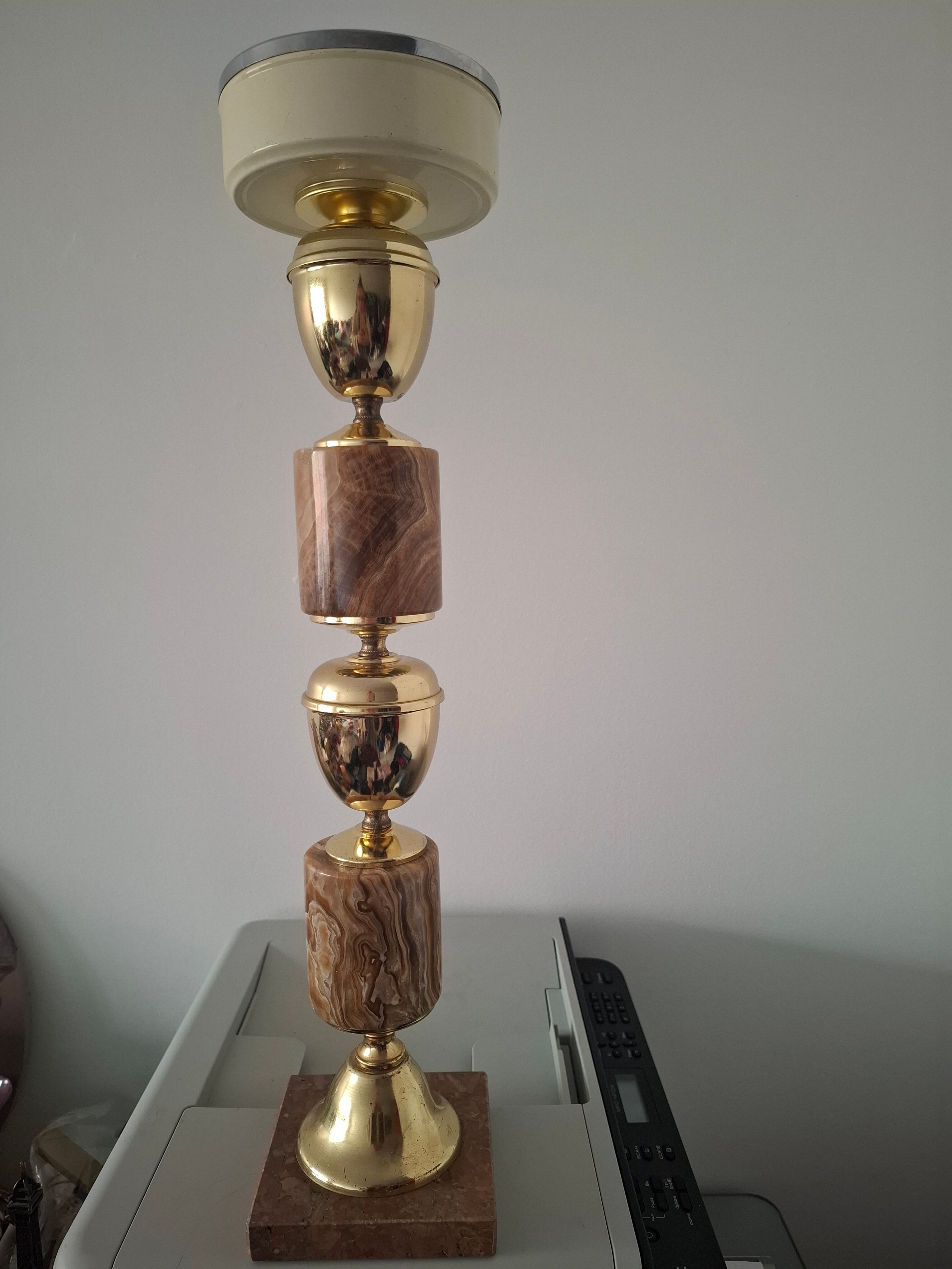 Marble ashtray on legs
