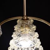 Elegant Art Decò Barovier and Toso Chandelier, 1940s