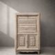 Secretary in sandblasted oak - 1950s