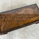 Table basse sculptée à la main Chine années 1930