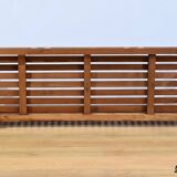Old colonial varangue bench in teak – mid 20th century