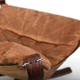 Sigurd Ressell Cognac Leather Falcon Chair 1970s