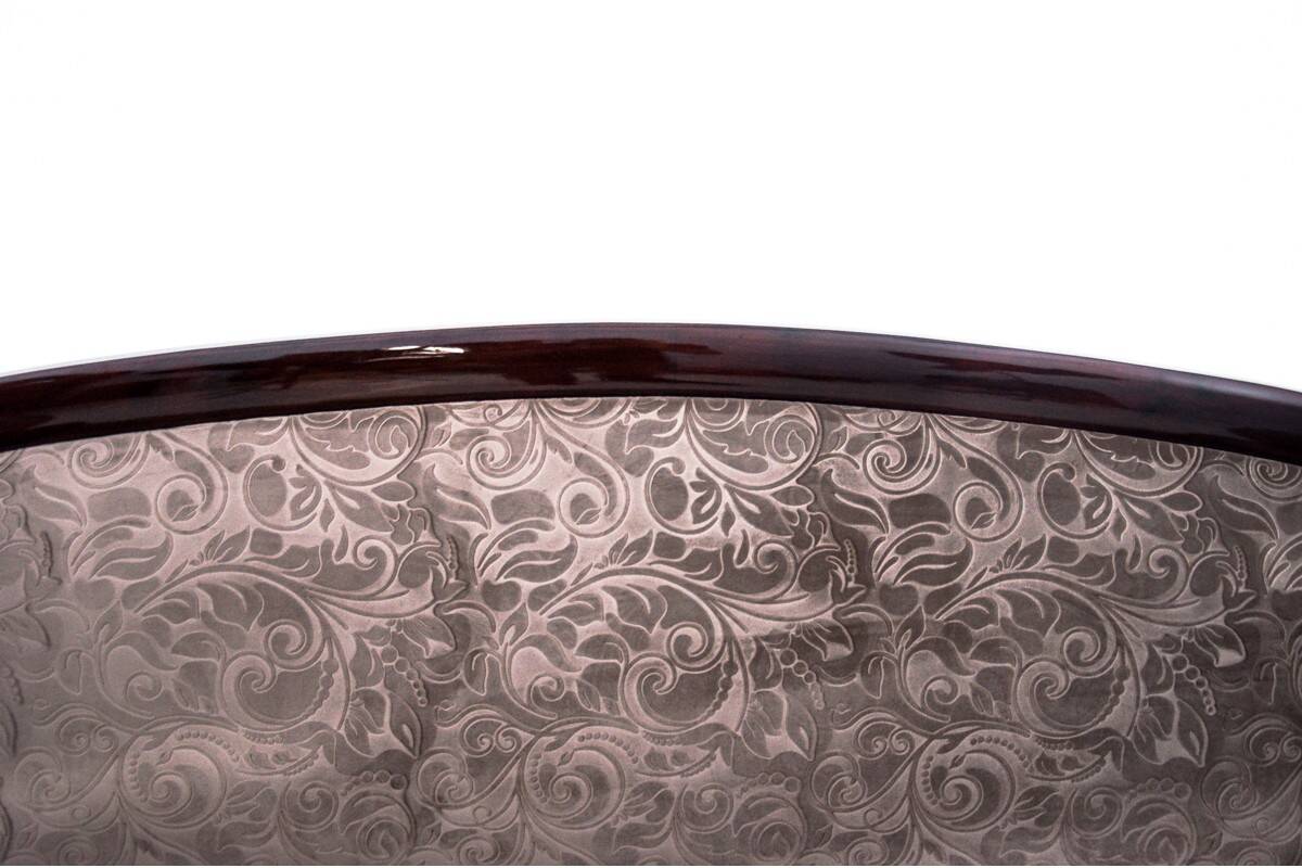 Antique sofa in Biedermeier style, Northern Europe, circa 1840.