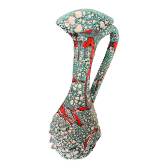 Vase Vallauris fat lava