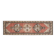 Orange Handmade Wool Turkish Vintage Oushak Runner Rug 94x324