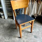 Bistro chair in light and black beech
