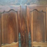 Wardrobe Louis XV Poitou from XIXth in walnut