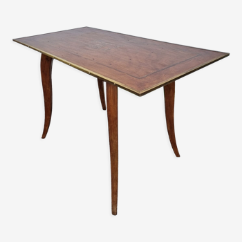 Wooden desk table early twentieth century