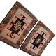 Set of 2 vintage handmade Turkish rugs 57x78 cm