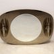 Glass mirror Italian two-tone with sconces glass