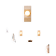Ceramic zellige wall light