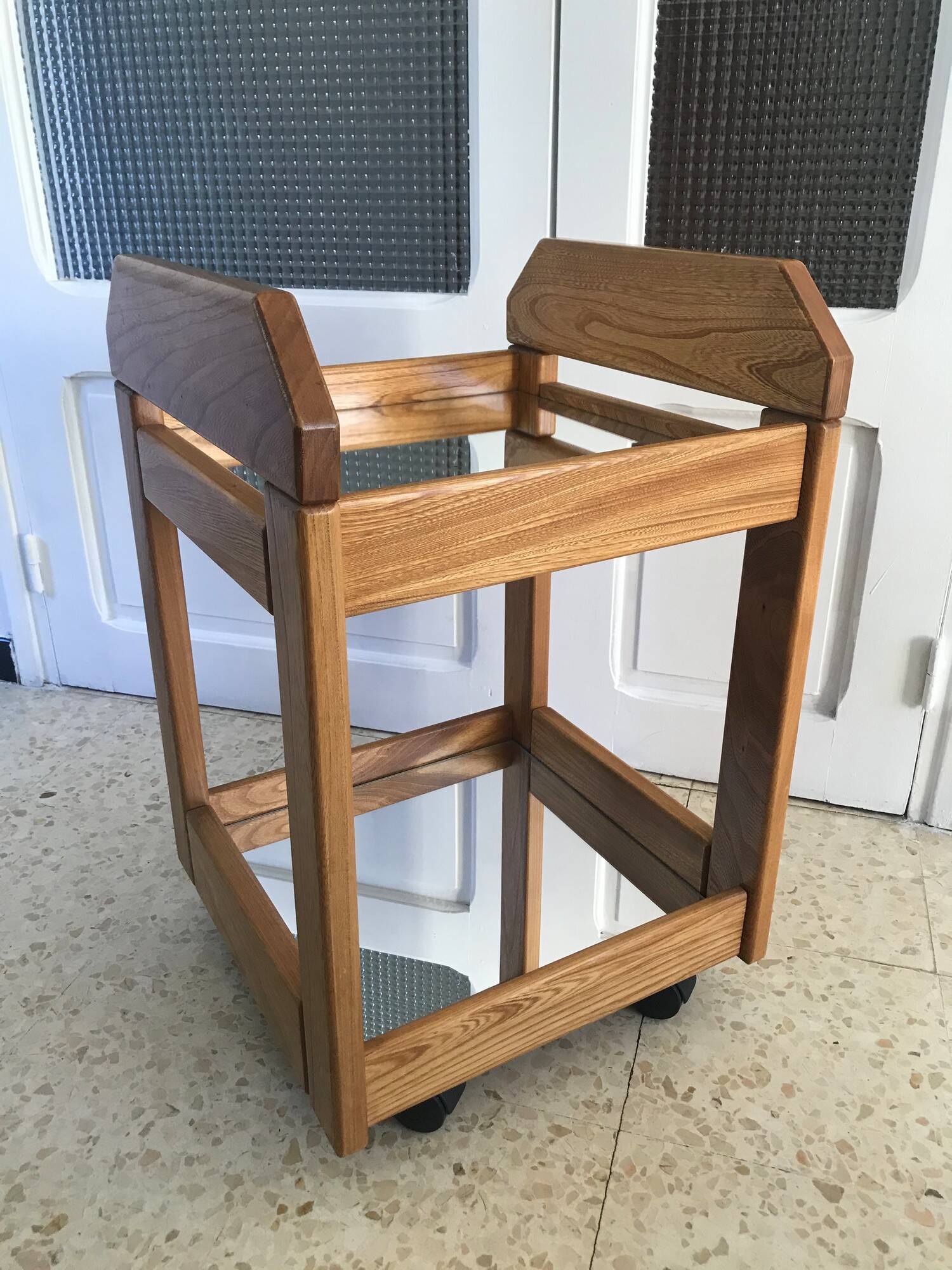 Vintage elm trolley from the 80s