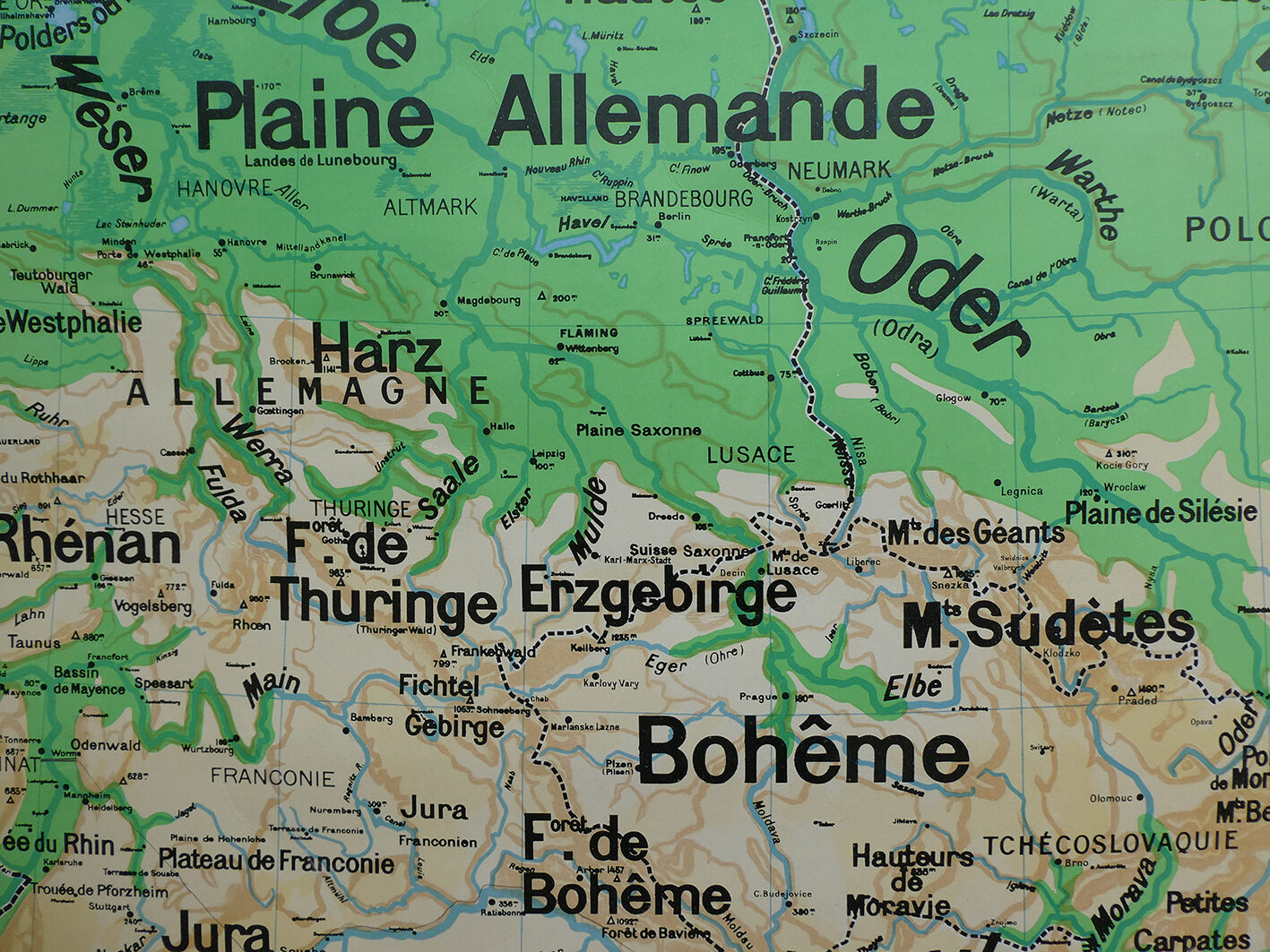 Old school map No.27 of Germany-Poland-Austria - Armand Colin