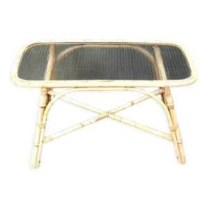 Table basse en bambou