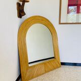 Miroir en rotin