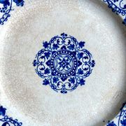 Jules Vieillard Bordeaux ironstone cake plate, "Louis XV" service