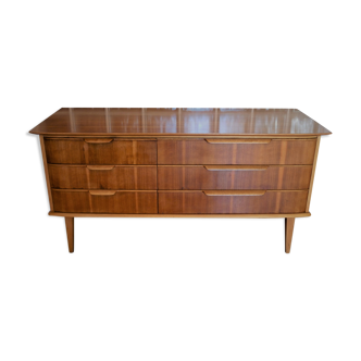 Walnut enfilade, dating from the 1960s