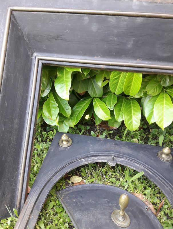 Old fireplace XIX° white marble