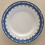 2 mismatched ironstone plates