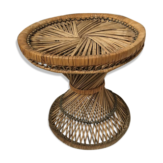 Rattan stool diabolo style