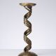 Twisted brass candlestick "Barley Twist" Mid-Century modern, 1950-1970